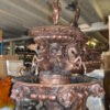 Nine feet tall Bronze, Tiered Outdoor pond Fountain -  59"x 59"