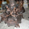 Nine feet tall Bronze, Tiered Outdoor pond Fountain -  59"x 59"