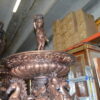 Nine feet tall Bronze, Tiered Outdoor pond Fountain -  59"x 59"