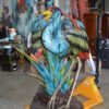 Two colored Herons fountain -  Size: 53"L x 40"W x 88"H.