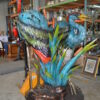 Two colored Herons fountain -  Size: 53"L x 40"W x 88"H.