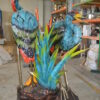 Two colored Herons fountain -  Size: 53"L x 40"W x 88"H.