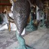 Large Eagle on a branch Bronze Statue -  Size: 29"L x 29"W x 74"H.