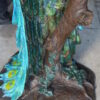 Pair of Peacocks on a Tree Bronze Statue -  Size: 30"L x 27"W x 66"H.