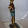 Kid Holding a Book Bronze Statue -  Size: 18"L x 11"W x 36"H.