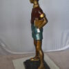 Kid Holding a Book Bronze Statue -  Size: 18"L x 11"W x 36"H.