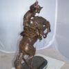 Jumbo Bronco Buster  by Remington Bronze Statue -  Size: 19"L x 11"W x 36"H.