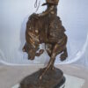 Jumbo Rattle Snake by Remington Bronze Statue -  Size: 21"L x 11"W x 32"H.