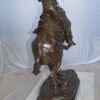 Jumbo Rattle Snake by Remington Bronze Statue -  Size: 21"L x 11"W x 32"H.