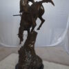 Mountain Man by Remington Bronze Statue -  Size: 11"L x 11"W x 32"H.