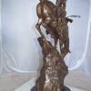 Jumbo Mountain Man by Remington Bronze Statue -  Size: 13"L x 13"W x 37"H.