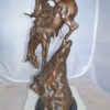 Jumbo Mountain Man by Remington Bronze Statue -  Size: 13"L x 13"W x 37"H.