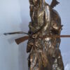 Jumbo Mountain Man by Remington Bronze Statue -  Size: 13"L x 13"W x 37"H.