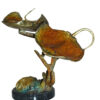 Double Monterey Bronze Statue -  Size: 14"L x 24"W x 21"H.