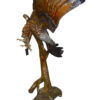 Eagle Flying To The Right Bronze Statue  -  Size: 22"L x 63"W x 67"H.