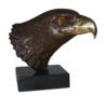 Eagle head - Bronze Statue -  Size: 10"L x 6"W x 8.5"H.