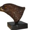 Eagle head - Bronze Statue -  Size: 10"L x 6"W x 8.5"H.