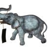 Elephant with trunk up -  Statue -  Size: 13.5"L x 5"W x 12"H.