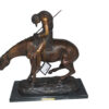 End of the Trail by James Fraser Bronze Statue -  Size: 9"L x 21"W x 21"H.