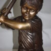 Golfer Boy Bronze - Big shoes -  Size: 18"L x 14"W x 49"H.