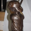 Golfer Boy Bronze - Big shoes -  Size: 18"L x 14"W x 49"H.