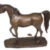 Horse Bronze Statue by Vidal -  Size: 15"L x 5.5"W x 14"H.