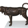 Hound dog Bronze Statue -  Size: 38"L x 12"W x 26"H.