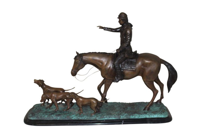 Beagle Dog Standing Made Of Bronze, Statue - Size: 27"L X 14"W X 21"H ...