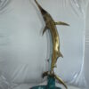 One Sailfish Jumping of the ware - Bronze Statue -  Size: 16"L x 16"W x 39"H.