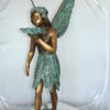 Angel holding a shell Bronze Statue - Fountain -  Size: 18"L x 12"W x 43"H.