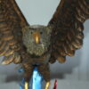 Eagle Catching his Prey Bronze Statue -  Size: 17"L x 20"W x 25"H.