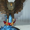 Eagle Catching his Prey Bronze Statue -  Size: 17"L x 20"W x 25"H.