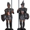 Pair of Roman Warrior lamps Bronze Statues -  Size: 33"L x 24"W x 96"H.