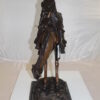 Outlaw Remington Bronze Statue -  Size: 19"L x 10"W x 26"H.