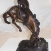 Outlaw Remington Bronze Statue -  Size: 19"L x 10"W x 26"H.