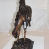 Outlaw Remington Bronze Statue -  Size: 19"L x 10"W x 26"H.