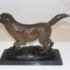 Labrador Dog Bronze Statue -  Size: 20"L x 8"W x 14"H.