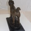 Labrador Dog Bronze Statue -  Size: 20"L x 8"W x 14"H.