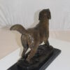 Labrador Dog Bronze Statue -  Size: 20"L x 8"W x 14"H.