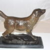 Labrador Dog Bronze Statue -  Size: 20"L x 8"W x 14"H.