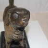 Labrador Dog Bronze Statue -  Size: 20"L x 8"W x 14"H.