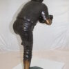 Boy plays baseball Bronze Statue -  Size: 22"L x 12"W x 36"H.