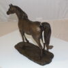 Horse Bronze Statue by Vidal -  Size: 15"L x 5.5"W x 14"H.