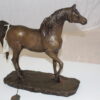 Horse Bronze Statue by Vidal -  Size: 15"L x 5.5"W x 14"H.