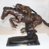 Cheyenne by Remington Bronze Statue -  Size: 27"L x 8.5"W x 22"H.