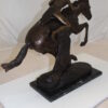 Cheyenne by Remington Bronze Statue -  Size: 27"L x 8.5"W x 22"H.