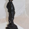 Boy standing Bronze Statue -  Size: 7.5"L x 7.5"W x 23.5"H.