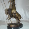 Buffalo Horse by Remington Bronze Statue -  Size: 14"L x 6"W x 20"H.