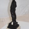 Boy standing Bronze Statue -  Size: 7.5"L x 7.5"W x 23.5"H.