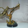 Double Monterey Bronze Statue -  Size: 14"L x 24"W x 21"H.